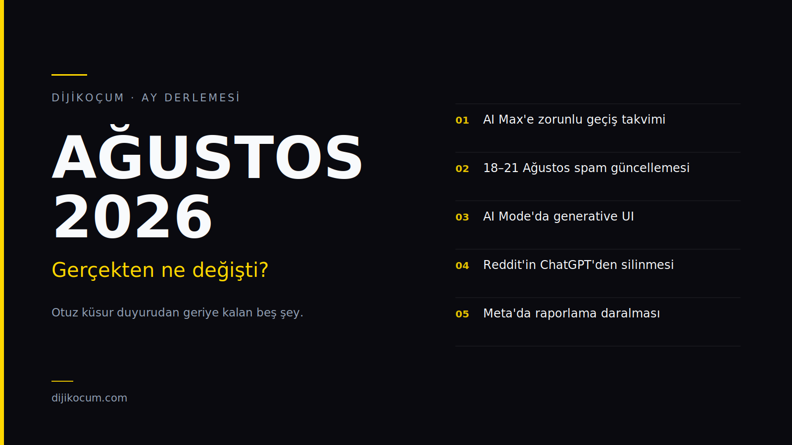Ağustos 2026'da Dijital Pazarlamada Ne Değişti?